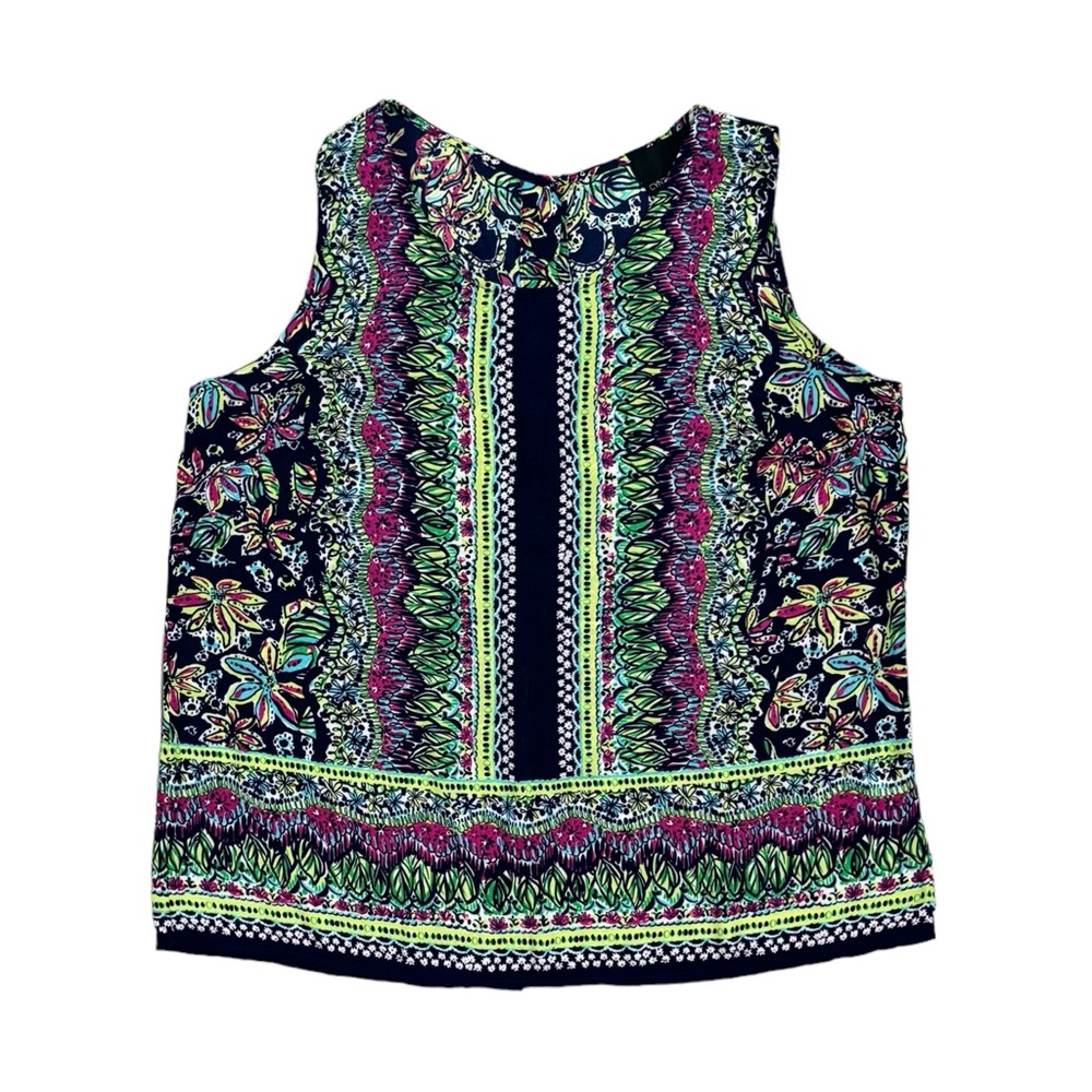 Like New Cynthia Rowley Sleeveless Floral Top XL - Picture 14 of 14